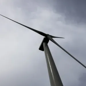 An aerogenerator in Orkney, Scotland