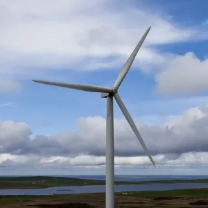 An aerogenerator in Orkney, Scotland