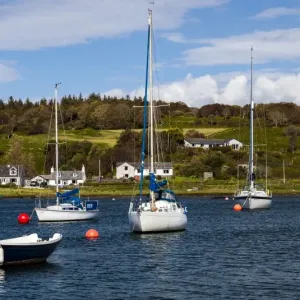 Boats at Tayvallich in Scotland