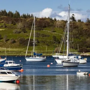 Boats at Tayvallich in Scotland