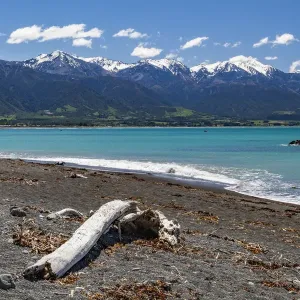 Coastal scenery at Kaikoura in Canterbury, New Zealand