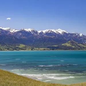 Coastal scenery at Kaikoura in Canterbury, New Zealand