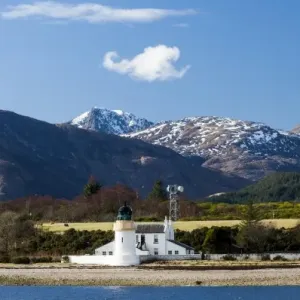 The Corran Lighthouse in Argour, Highland Region, Scotland