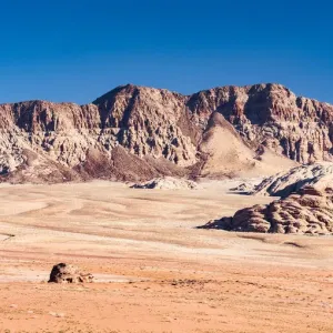 Desert scenery at Wadi Rum, Jordan