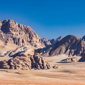 Desert scenery at Wadi Rum, Jordan