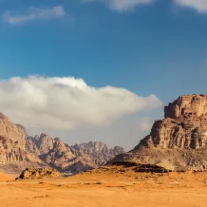 Desert scenery at Wadi Rum, Jordan