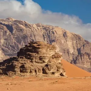 Desert scenery at Wadi Rum, Jordan