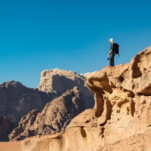Desert scenery at Wadi Rum, Jordan