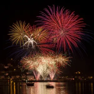 Fireworks at Oban in Argyll and Bute, Scotland