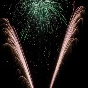 Fireworks at Oban in Scotland