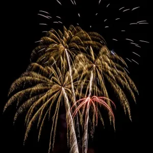 Fireworks at Oban in Scotland