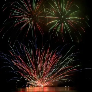 Fireworks at Oban in Scotland