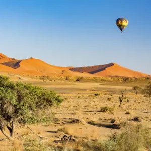 A hot air balloon at Namib-Naukluft National Park, Namibia