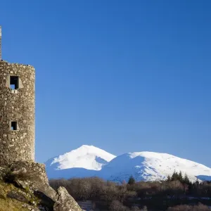 Kilchurn Castle beside Loch Awe in Argyll and Bute, Scotland