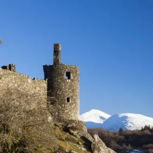 Kilchurn Castle beside Loch Awe in Argyll and Bute, Scotland