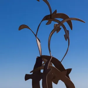 Metal sculpture, Moraira, Spain