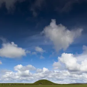 The prehistoric chambered cairn of Maes Howe in Orkney, Scotland