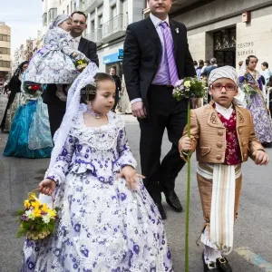 Part of the procession honouring St Joseph in Burriana, Spain