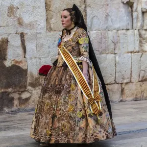 Part of the procession honouring St Joseph in Burriana, Spain