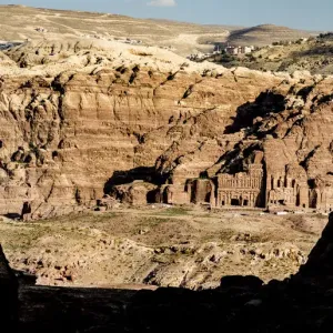 The royal burial tombs at Petra, Jordan