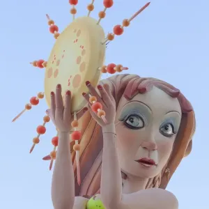 A sculpture on display in Burriana, Spain