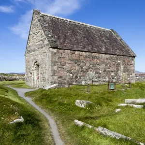 St Oran`s Chapel at Iona Abbey, Scotland