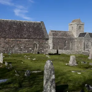 St Oran`s Chapel and Iona Abbey, Scotland