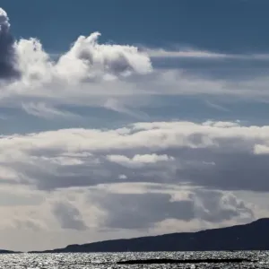 The view to Eigg from Arisaig, Scotland