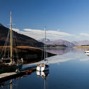 Yachts in Loch Leven, Scotland