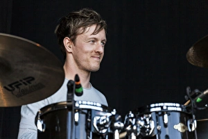 Alyn Cosker of Wolfstone playing at Oban Live in Scotland