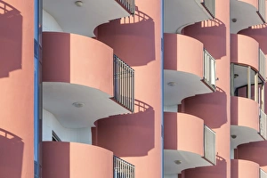 Spain Prints: An apartment building in Calp, Spain