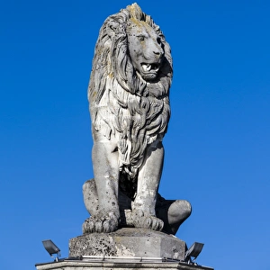 Sculpture Prints: The Bavarian Lion sculpture in Lindau, Germany