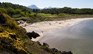 Mountains Prints: The beach at the village of Gairloch, Scotland