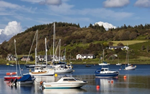Boats at Tayvallich in Scotland