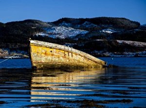 Boatwreck in Loch Craignish, Argyll & Bute, Scotland