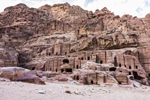 Jordan Prints: Burial tombs at Petra, Jordan