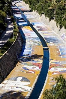 Water Prints: The canalised Vinalopo River in Elche, Spain