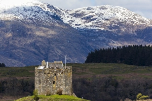 Castle Stalker in Loch Linnhe, Scotland