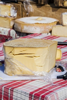 Cheese on sale at Les Saintes Maries de la Mer in France