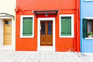 Reflection Prints: A colourful house on the island of Burano near Venice