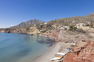 A colourful little bay near Bolnuevo, Spain
