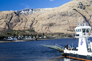 Images Dated 2013: The Corran ferry heading westwards across Loch Linnhe, Highland Region, Scotland