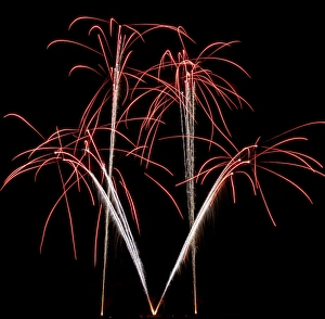 Fireworks at Oban in Scotland