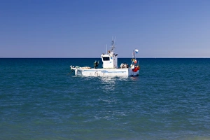 Europe Prints: A fishing boat at Cabo de Gata in Spain