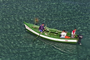 Boat Prints: A fishing boat at Nerja in Spain