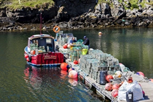 A fishing boat in the Western Isles, Scotland