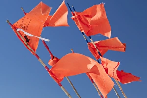 Fishing Prints: Fishing flag markers at Santa Pola, Spain