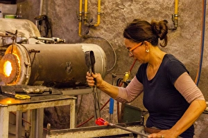 Workshop Prints: A glassblower at work in Kaysersberg, France