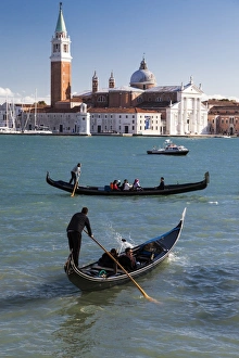Water Prints: Gondolas and the Chiesa di San Giorgio Maggiore church in Venice