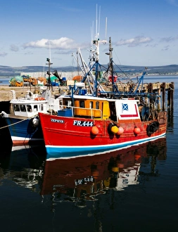 Fishing Boats Prints: The harbour at Cromarty, Scotland